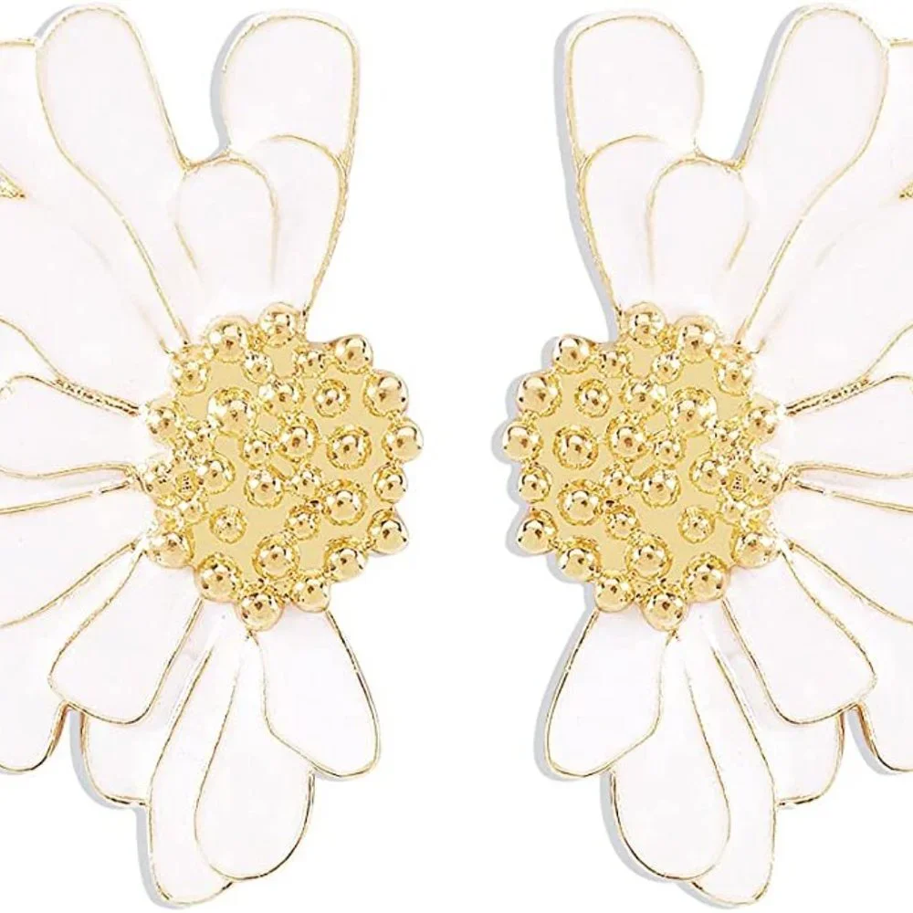 Magical Flower Statement Earrings - Picture 4 of 4
